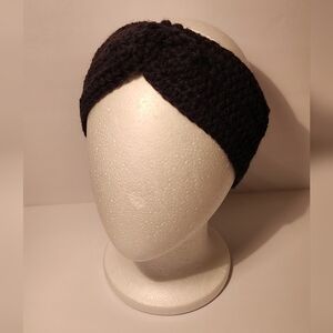 Elegant Black Knit Headband